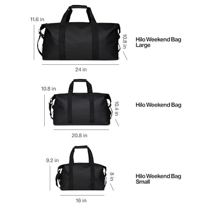 RAINS Hilo Weekend Bag Large – Waterproof Travel Duffel, 12.4 gal