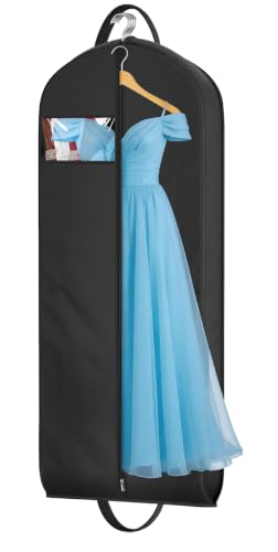 Gusseted Long Garment Bag for Dresses and Gowns