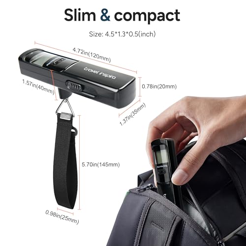 Battery-Free Digital Luggage Scale with LCD Display