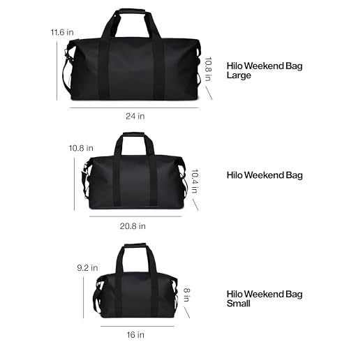 RAINS Hilo Weekend Bag Large – Waterproof Travel Duffel, 12.4 gal