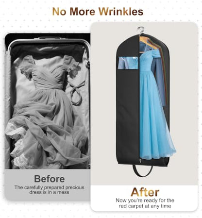 Gusseted Long Garment Bag for Dresses and Gowns