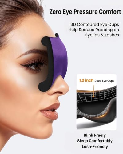 3D Blackout Sleep Mask with Zero Eye Pressure