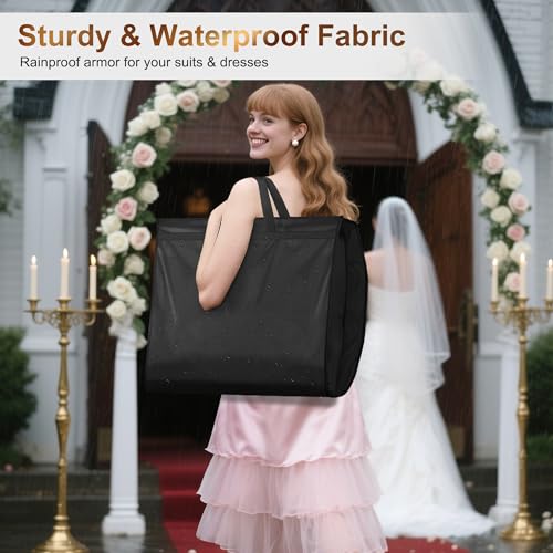 Gusseted Long Garment Bag for Dresses and Gowns