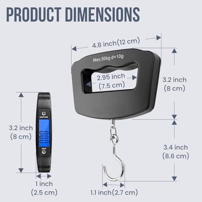 110 lb Portable Digital Luggage Scale with Hook