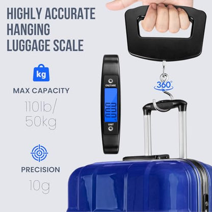 110 lb Portable Digital Luggage Scale with Hook