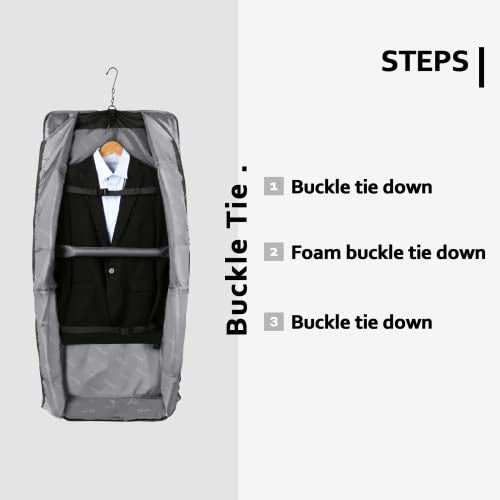 Large Travel Garment Bag with Shoulder Strap