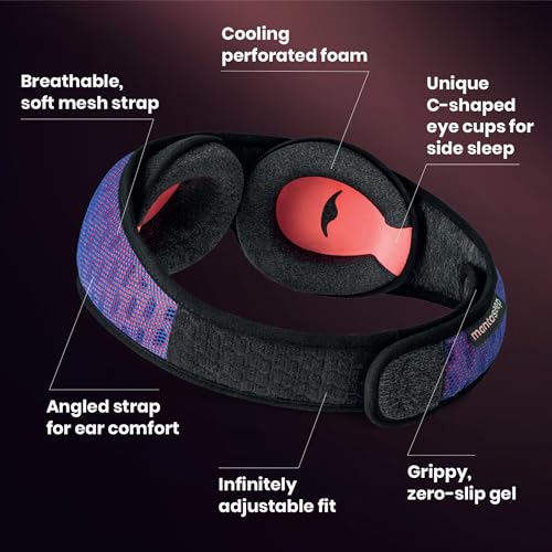 Zero-Pressure Blackout Sleep Mask for Side Sleepers