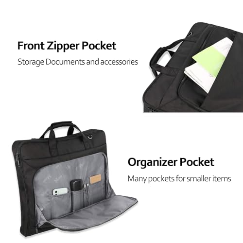 Large Travel Garment Bag with Shoulder Strap