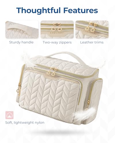 Large Wide-Open Travel Toiletry Bag with Handle