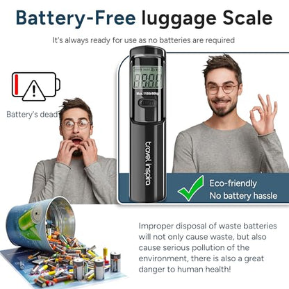 Battery-Free Digital Luggage Scale with LCD Display