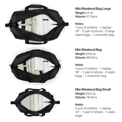 RAINS Hilo Weekend Bag Large – Waterproof Travel Duffel, 12.4 gal