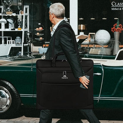 Large Travel Garment Bag with Shoulder Strap