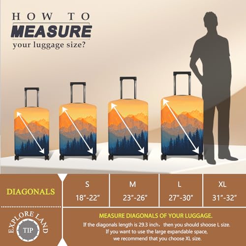 Protective Luggage Cover for 18–32 Inch Suitcases