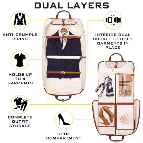 Carry-On Garment Bag for Up to 4 Hanging Items