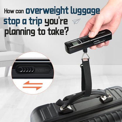 Battery-Free Digital Luggage Scale with LCD Display