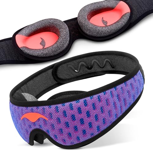 Zero-Pressure Blackout Sleep Mask for Side Sleepers
