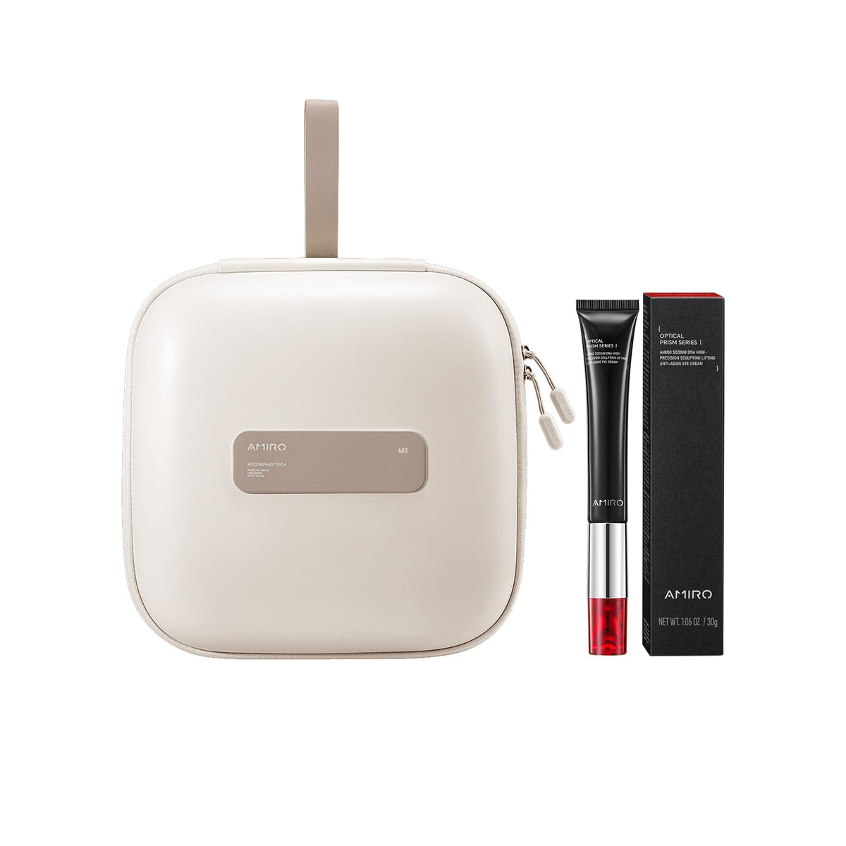 Travel Makeup Bag with Built-In LED Mirror
