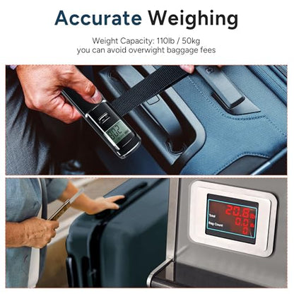 Battery-Free Digital Luggage Scale with LCD Display