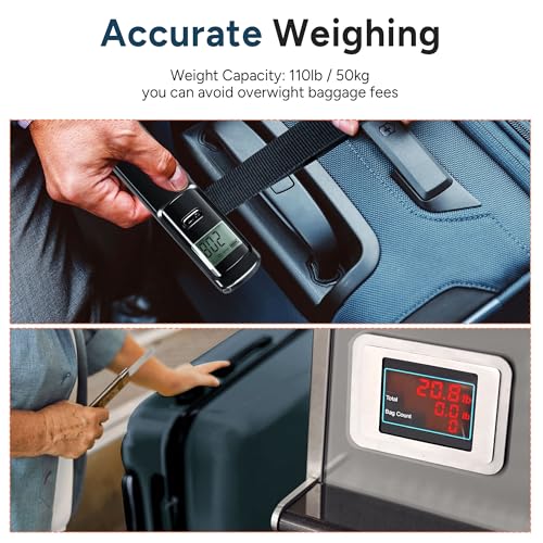 Battery-Free Digital Luggage Scale with LCD Display