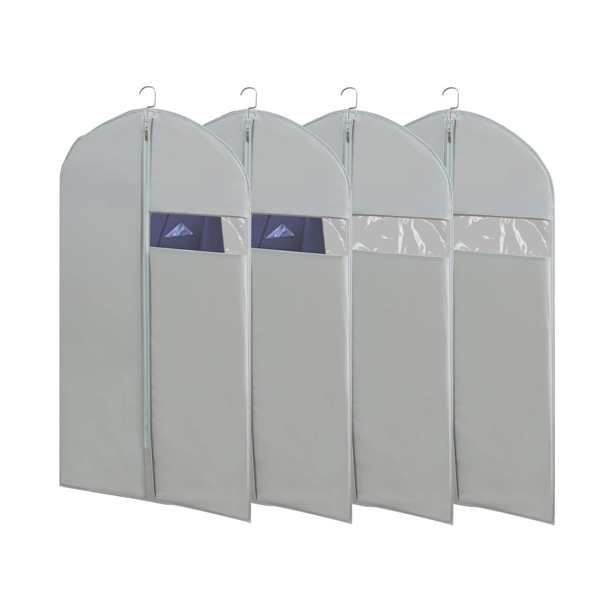 65-Inch Long Dress Garment Bags with Clear Window