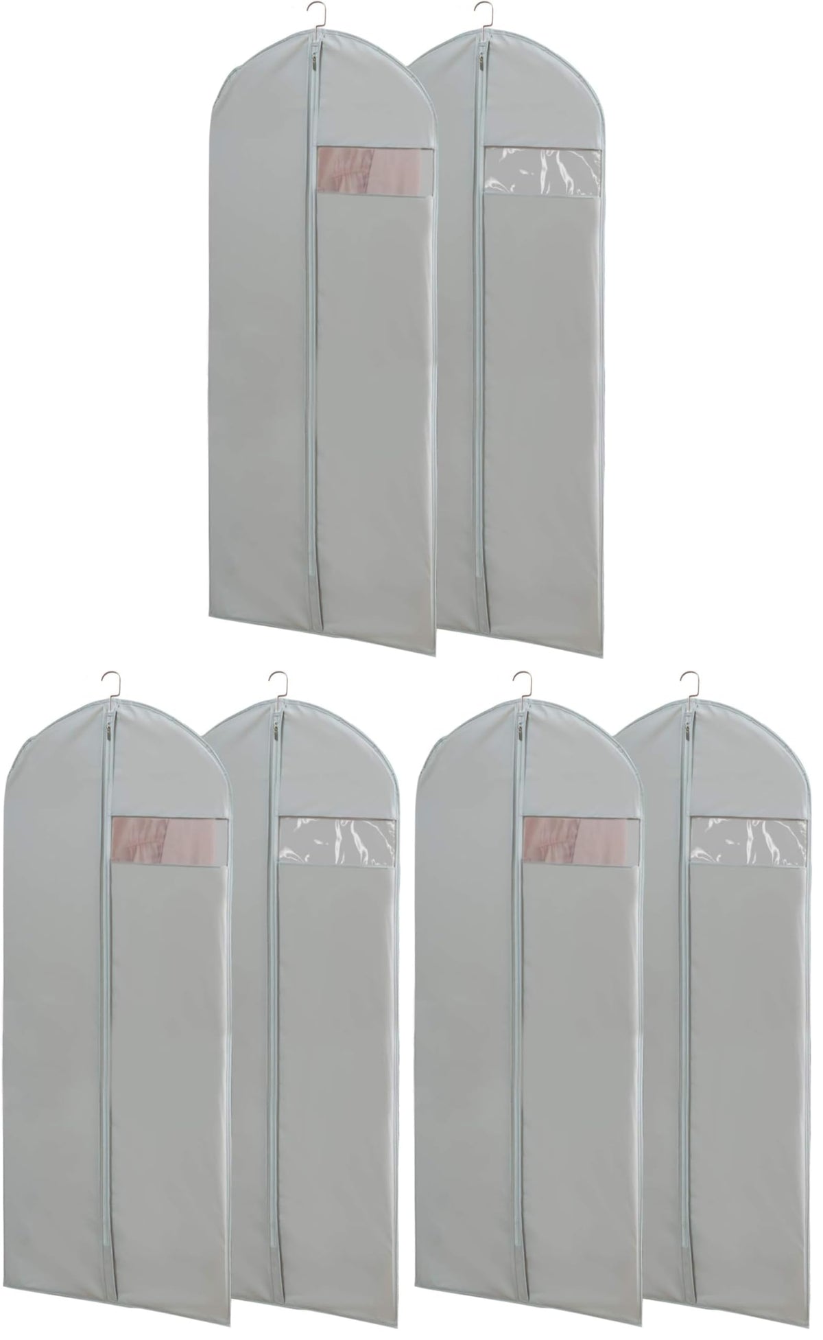 65-Inch Long Dress Garment Bags with Clear Window