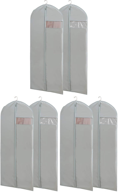 65-Inch Long Dress Garment Bags with Clear Window