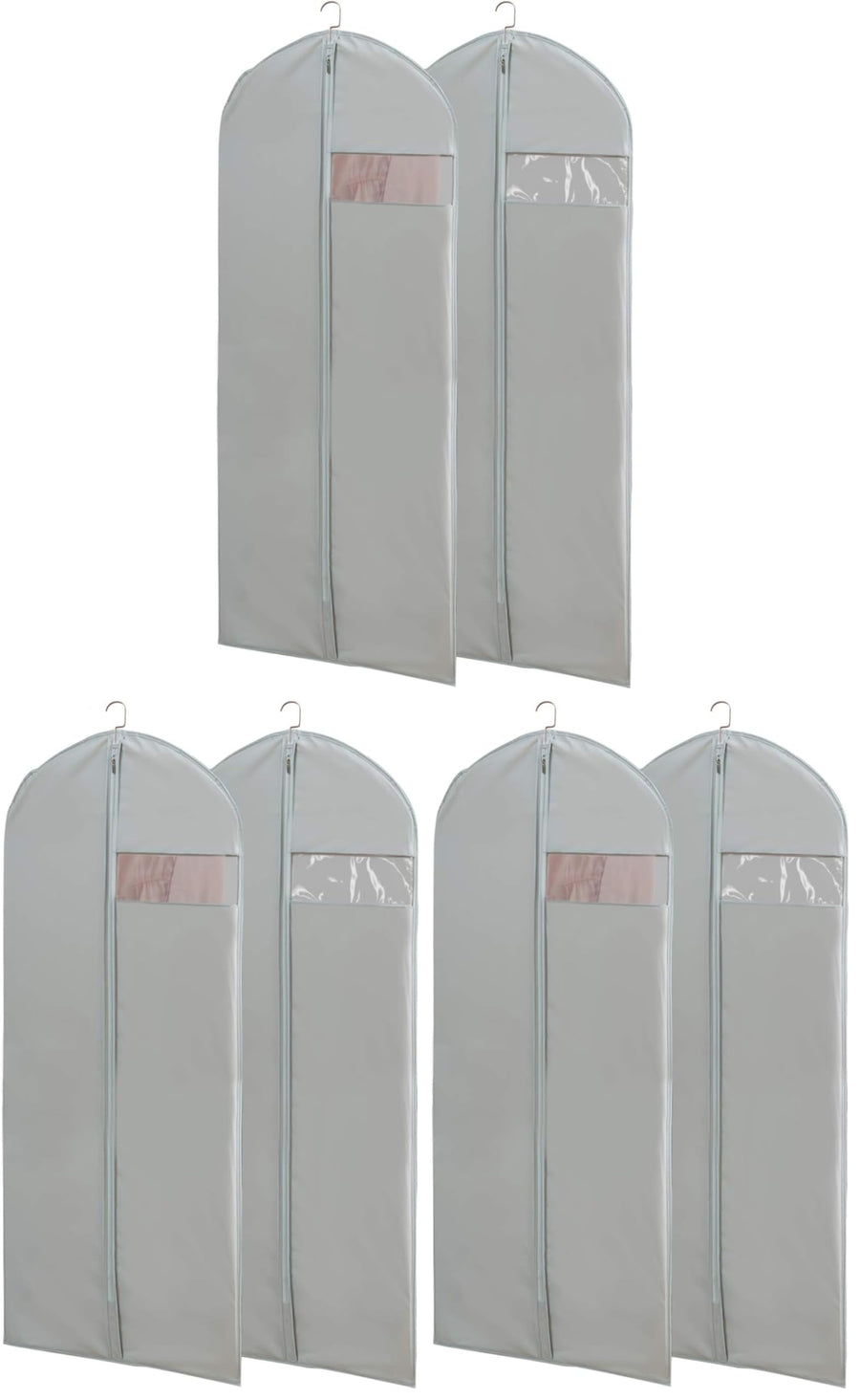 65-Inch Long Dress Garment Bags with Clear Window