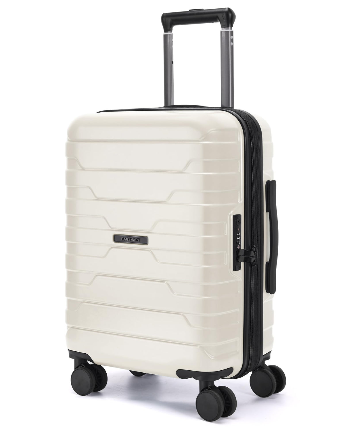 BAGSMART Carry On Luggage 22x14x9 Airline Approved with Spinner Wheels,Lightweight Luggage with TSA Lock,Expandable Hard Shell Carry On Suitcases for Men Women
