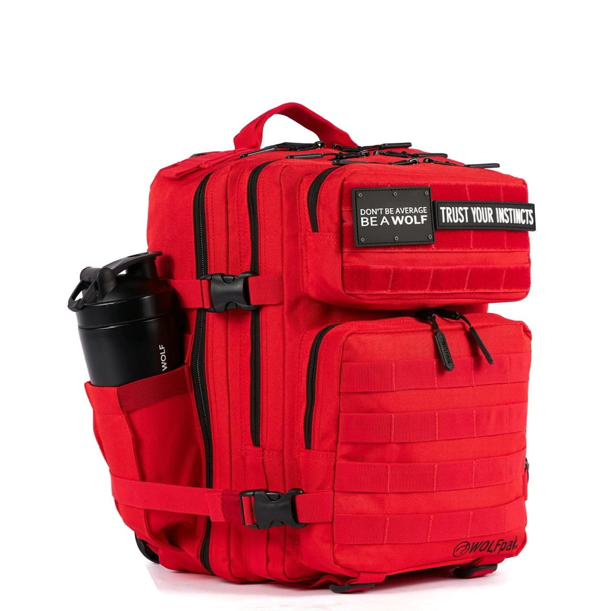 WOLFpak 25L Athletic Gym Backpack - Durable 1000D Waterproof Oxford Material with MOLLE Webbing, Laptop Pocket