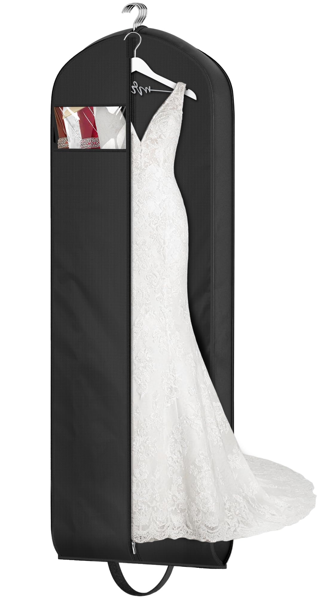 Gusseted Long Garment Bag for Dresses and Gowns