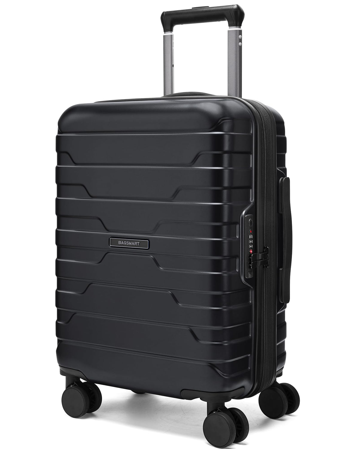 BAGSMART Carry On Luggage 22x14x9 Airline Approved with Spinner Wheels,Lightweight Luggage with TSA Lock,Expandable Hard Shell Carry On Suitcases for Men Women