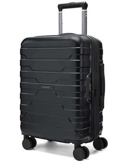 BAGSMART Carry On Luggage 22x14x9 Airline Approved with Spinner Wheels,Lightweight Luggage with TSA Lock,Expandable Hard Shell Carry On Suitcases for Men Women