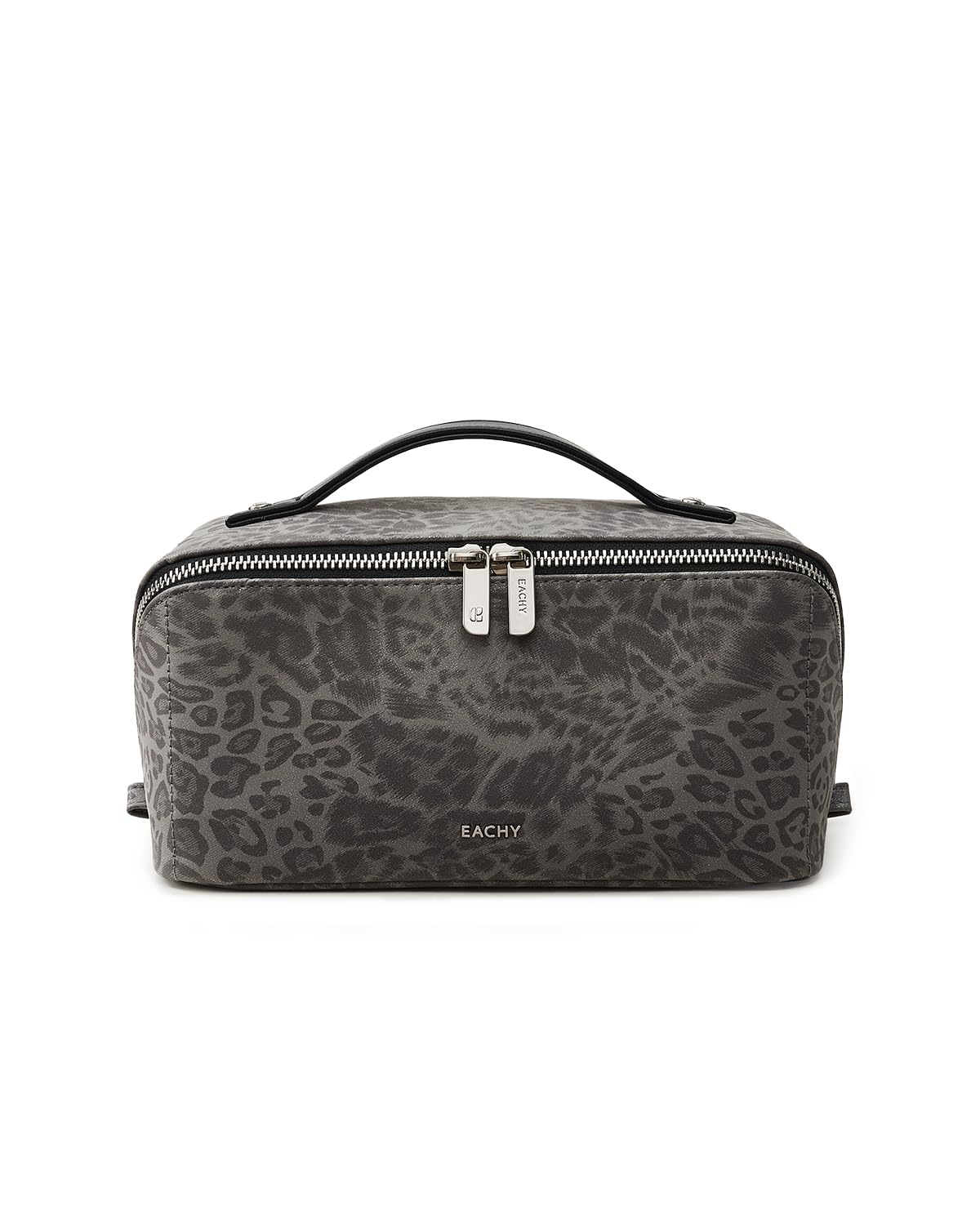 Large Flat-Open Travel Makeup Bag in Waterproof PU Leather