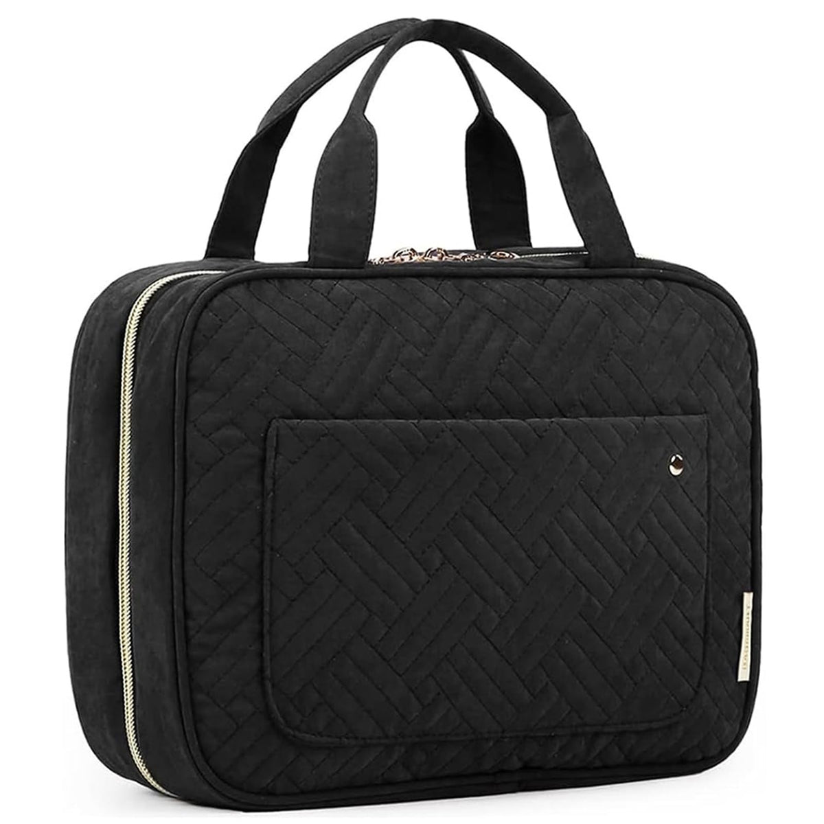 Water-Resistant Hanging Toiletry Bag with Full-Size Storage