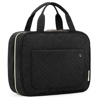 Water-Resistant Hanging Toiletry Bag with Full-Size Storage