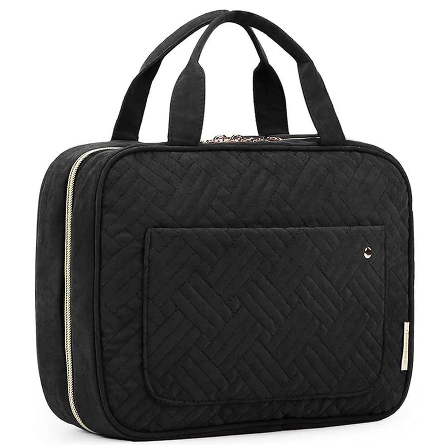 Water-Resistant Hanging Toiletry Bag with Full-Size Storage