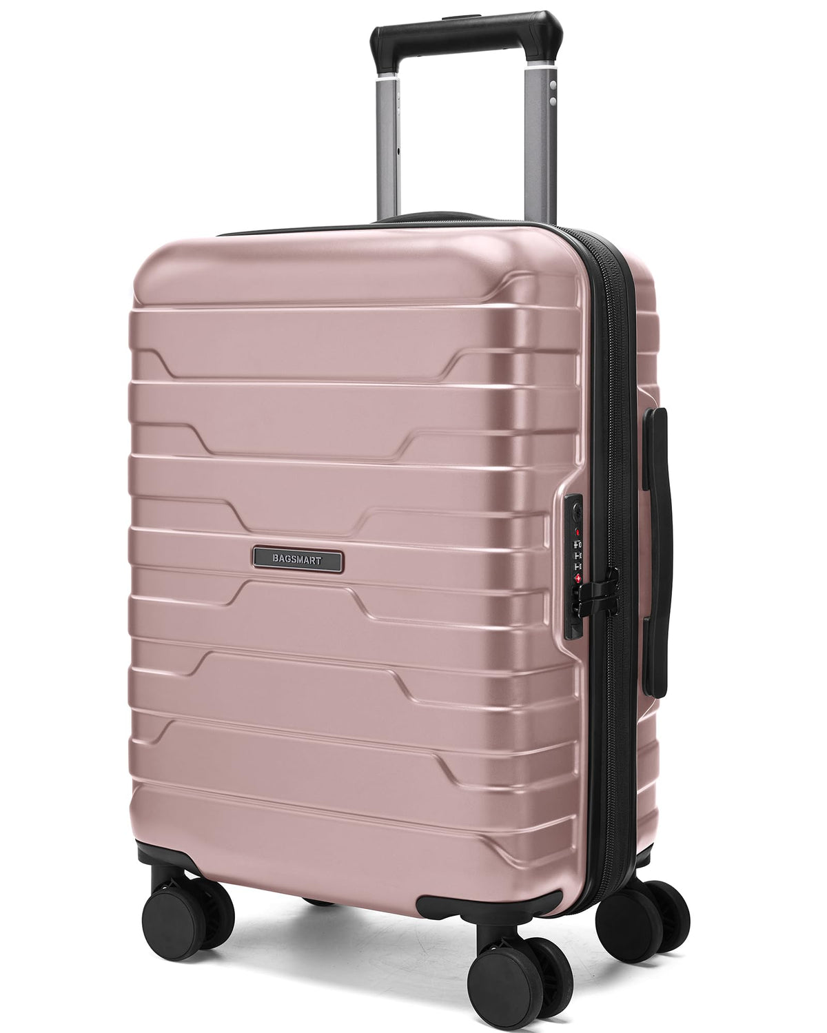 BAGSMART Carry On Luggage 22x14x9 Airline Approved with Spinner Wheels,Lightweight Luggage with TSA Lock,Expandable Hard Shell Carry On Suitcases for Men Women