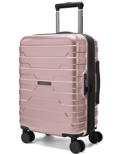 BAGSMART Carry On Luggage 22x14x9 Airline Approved with Spinner Wheels,Lightweight Luggage with TSA Lock,Expandable Hard Shell Carry On Suitcases for Men Women