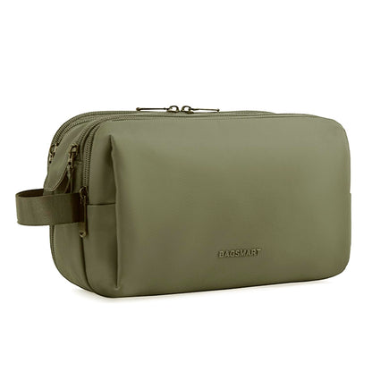 Water-Resistant Hanging Toiletry Bag with Full-Size Storage