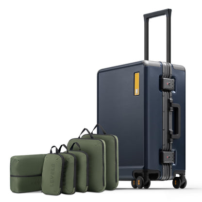 LEVEL8 Zipperless Luggage Hardshell Suitcases with Spinner Wheels