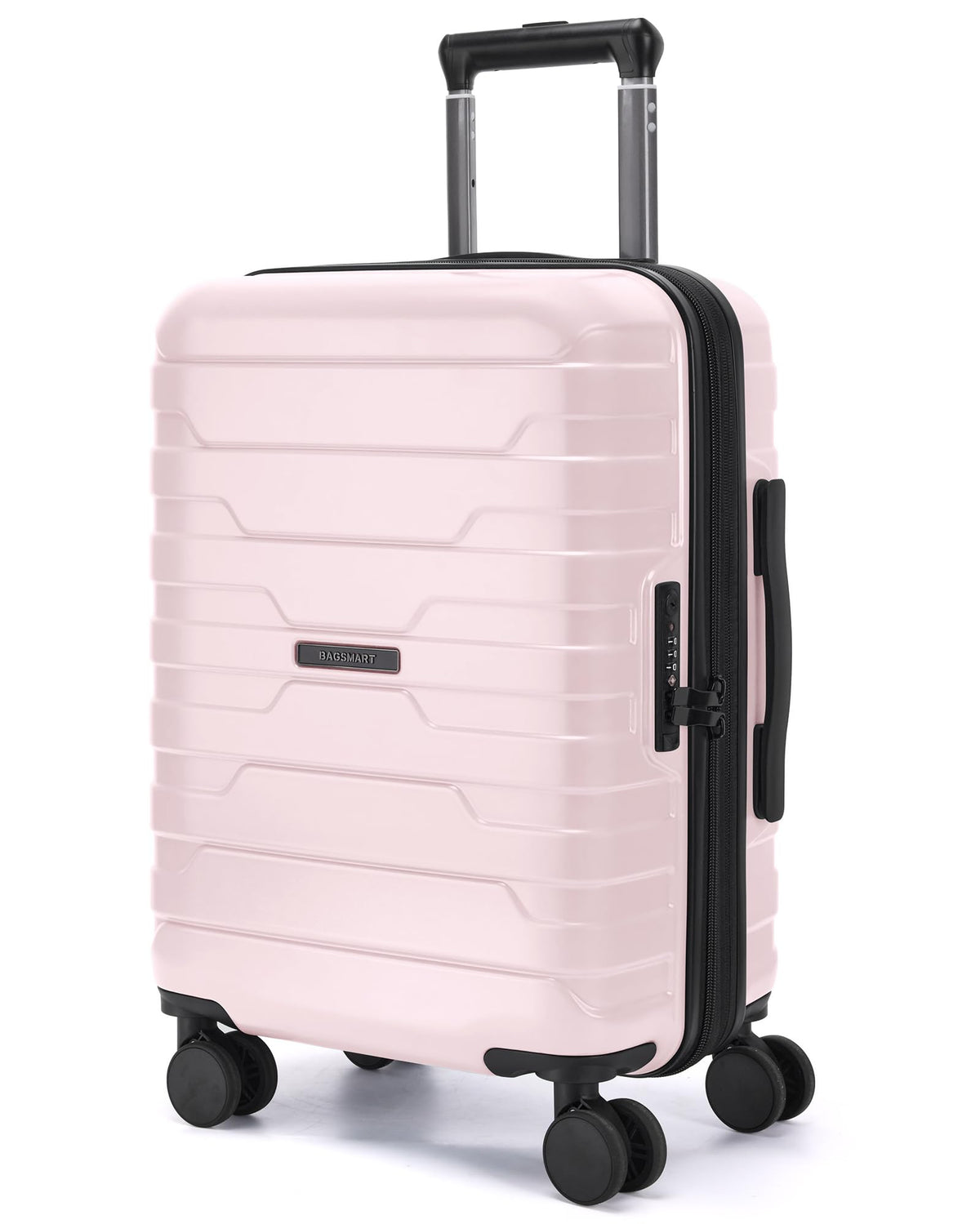 BAGSMART Carry On Luggage 22x14x9 Airline Approved with Spinner Wheels,Lightweight Luggage with TSA Lock,Expandable Hard Shell Carry On Suitcases for Men Women