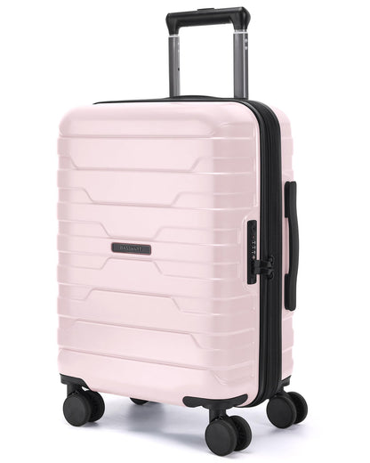 BAGSMART Carry On Luggage 22x14x9 Airline Approved with Spinner Wheels,Lightweight Luggage with TSA Lock,Expandable Hard Shell Carry On Suitcases for Men Women