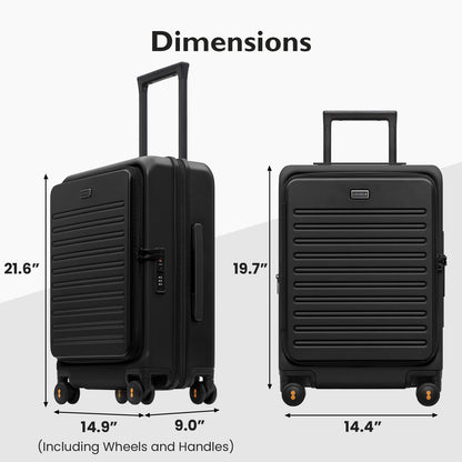 LEVEL8 Adventure Classic Carry on Luggage