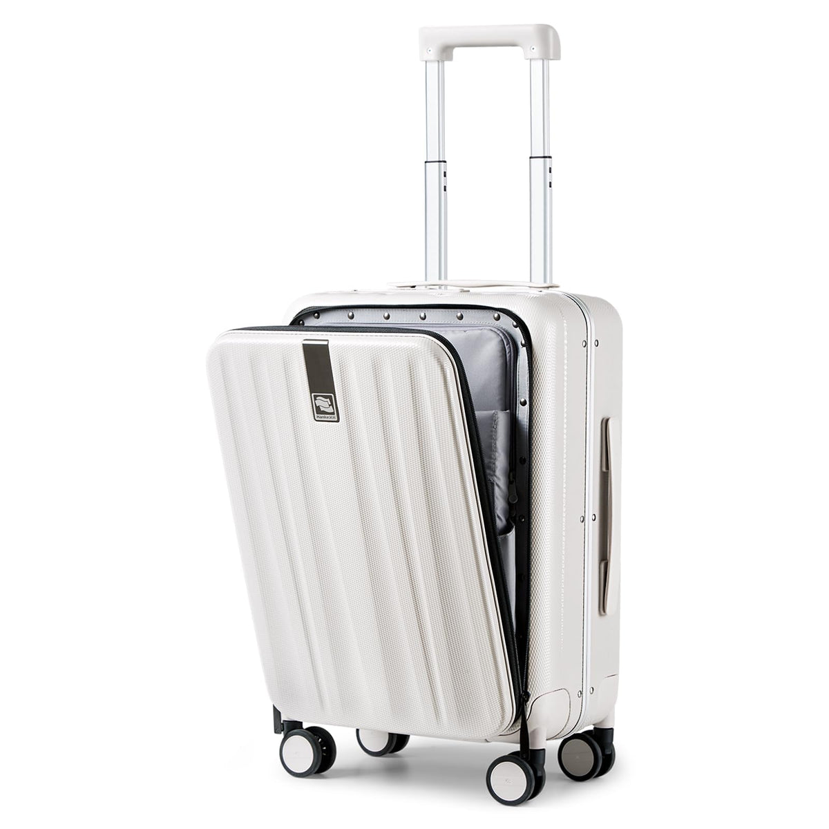 Hanke 16 20 24 26 Inch Carry On Suitcase PC Hardshell Luggage Top Open Aluminum Frame Rolling Suitcases with Wheels Travel Luggage for Womem Men