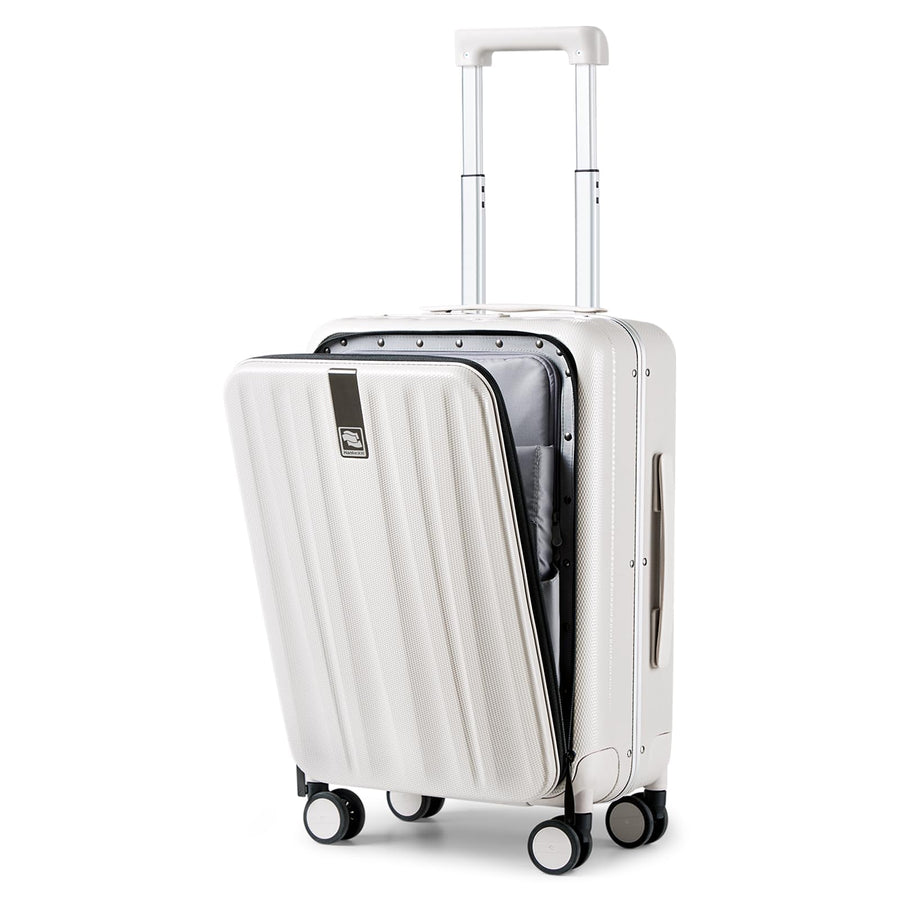 Hanke 16 20 24 26 Inch Carry On Suitcase PC Hardshell Luggage Top Open Aluminum Frame Rolling Suitcases with Wheels Travel Luggage for Womem Men