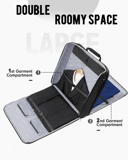 MATEIN Garment Bag for Travel, Large Suit Bag Travel Up to 6 Suits