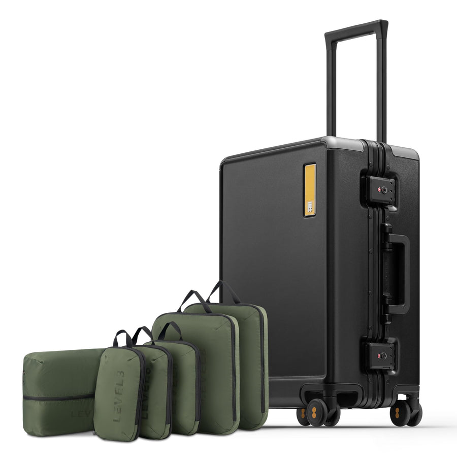LEVEL8 Zipperless Luggage Hardshell Suitcases with Spinner Wheels