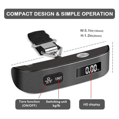 110 lb Digital Luggage Scale with Backlit Display