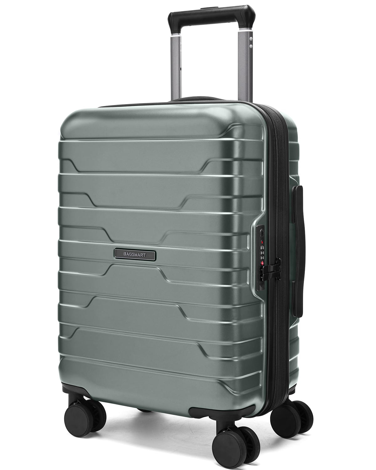 BAGSMART Carry On Luggage 22x14x9 Airline Approved with Spinner Wheels,Lightweight Luggage with TSA Lock,Expandable Hard Shell Carry On Suitcases for Men Women