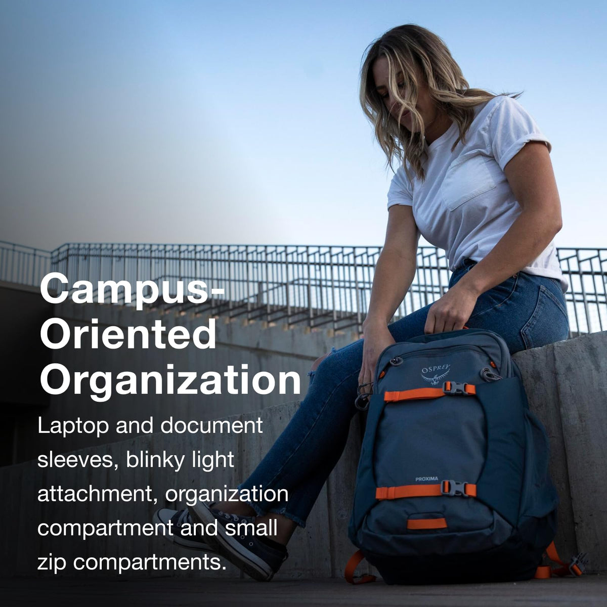 Osprey Proxima 30L Campus Laptop Backpack - Everyday Bag with Tech Storage, Bottle Pockets & Comfortable Carry